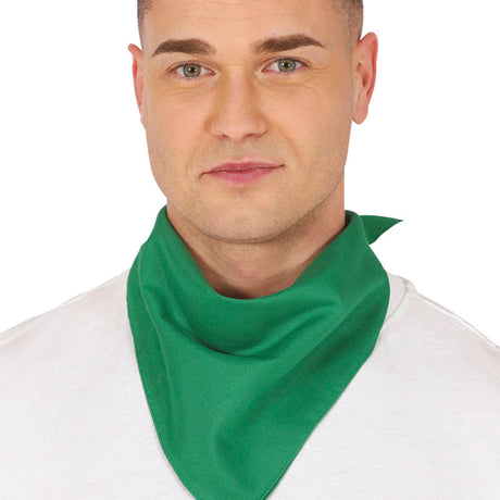 Pañuelo verde y liso