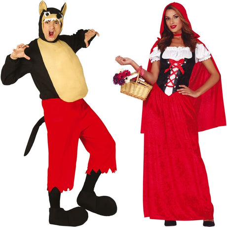 Pareja Lobo y Caperucita